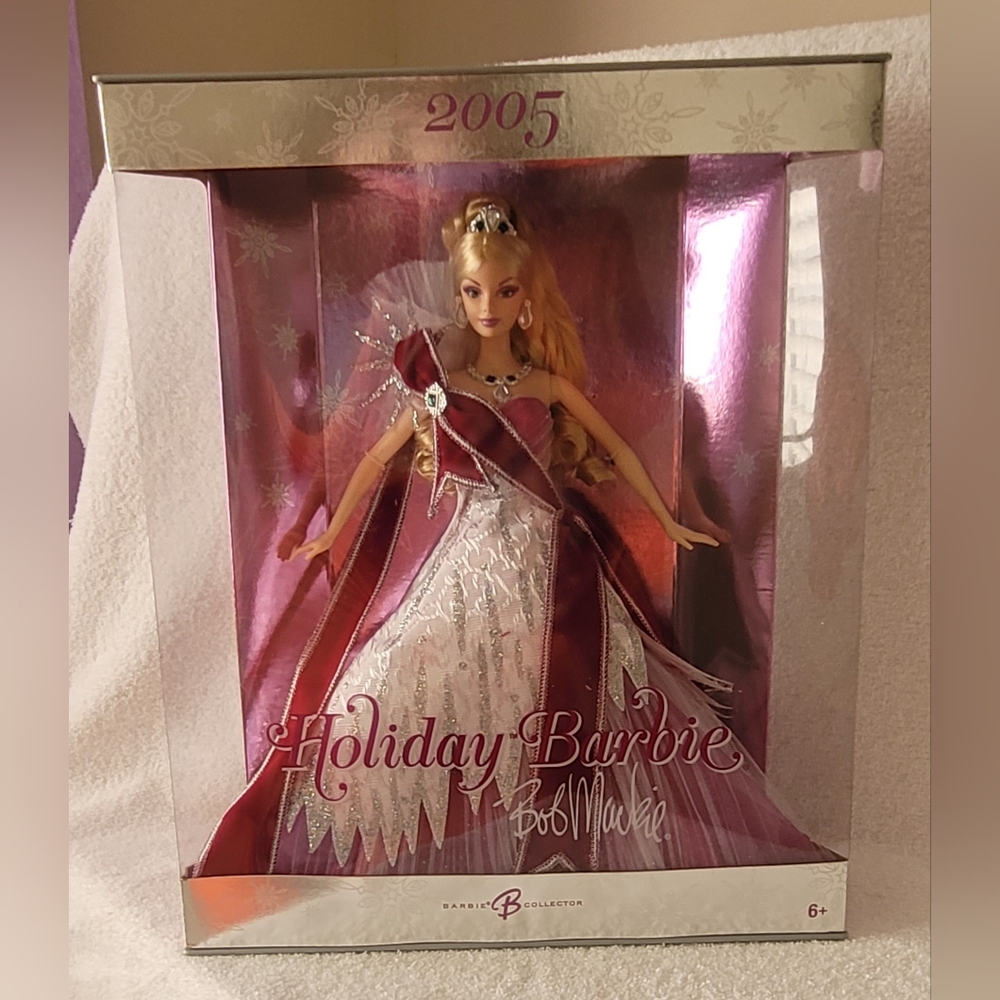 2005 Holiday Barbie Doll NIB BOB MACKIE DRESS